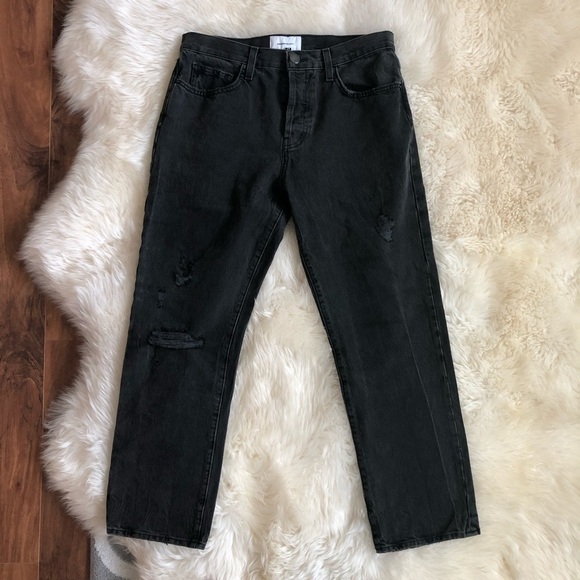 Current/Elliott Original Straight Distressed Jeans Size 29 - Picture 4 of 8